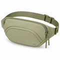 Sac banane 34 × 8 × 16 cm textile kaki à ceinture réglable pour rangement quotidien