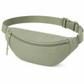 Sac banane 30 x 8 x 15 cm en tissu synthétique vert kaki réglable pour quotidien
