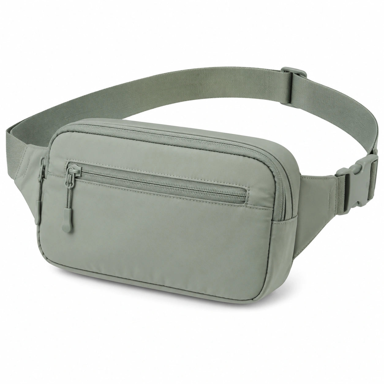 Sac banane 25 x 6 x 15 cm textile synthétique vert sauge réglable