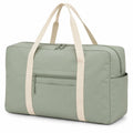 Sac de voyage 50 × 25 × 30 cm en tissu vert sauge avec poignées pour week-end