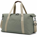 Sac de voyage 50 x 25 x 30 cm vert kaki en matière synthétique avec bandoulière réglable
