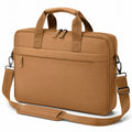 Sacoche ordinateur 40 cm similicuir camel bandoulière style professionnel